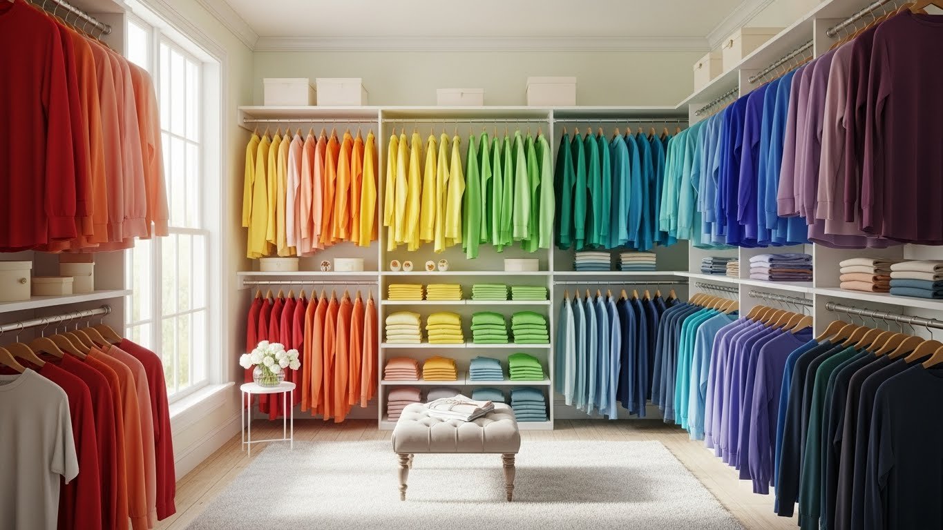 24 Color-Coded Closet Arrangement Ideas That Boost Style & Efficiency