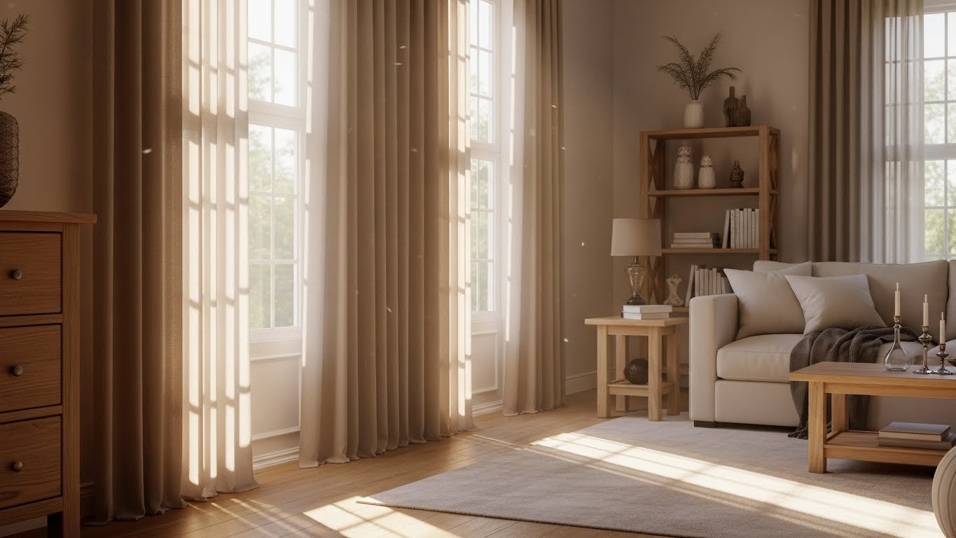 24 Beige Curtain Ideas That Create a Soft, Neutral Look