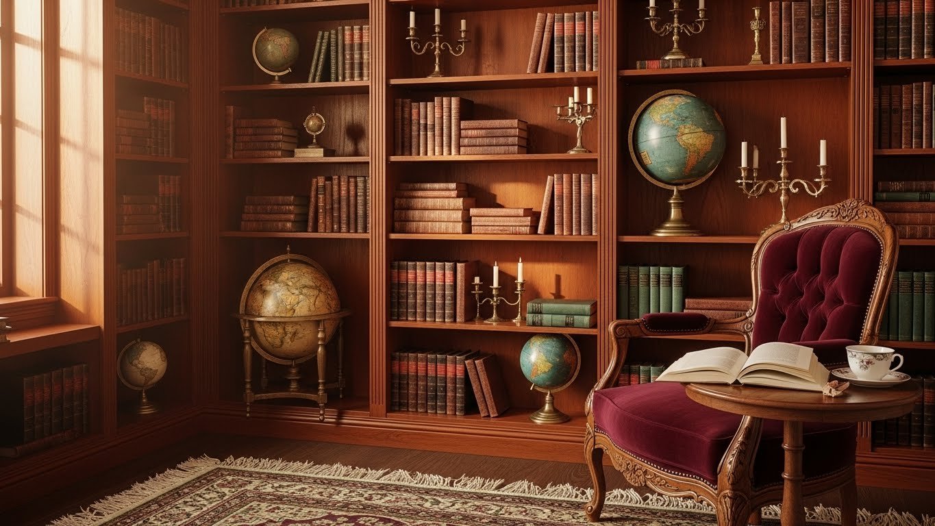 27 Vintage Library-Inspired Bookshelf Ideas for Old-World Charm