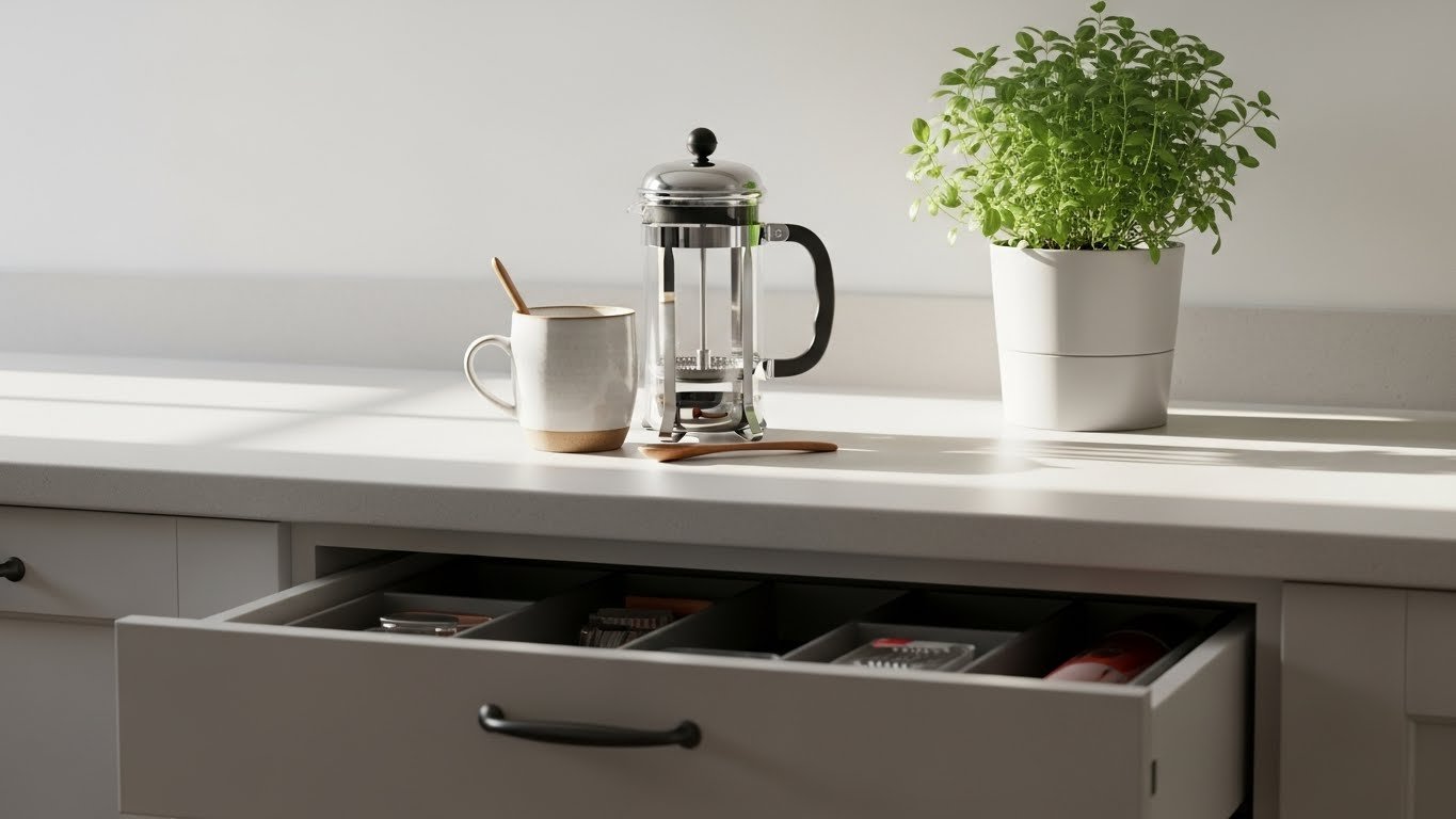 24 Countertop Coffee Area Ideas That Keep Everything Organized