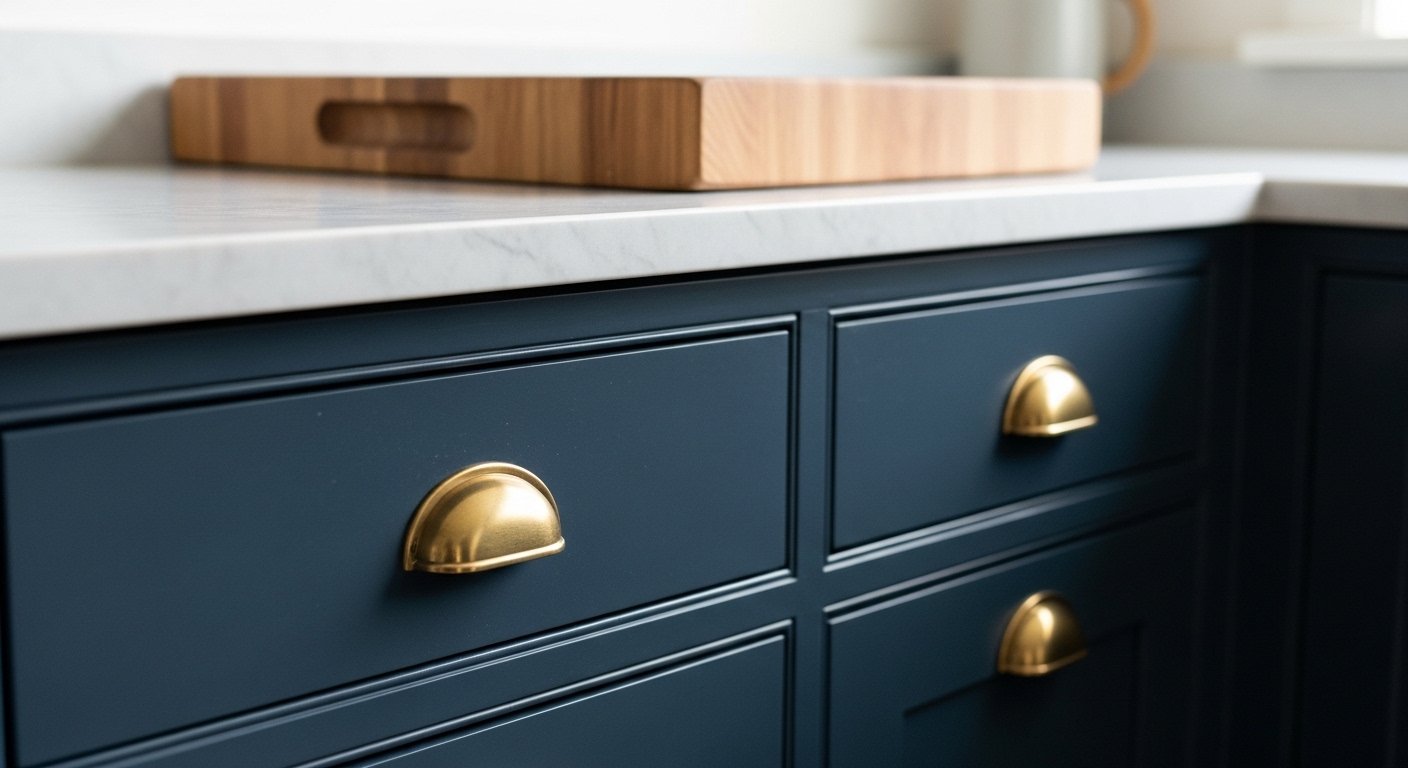 20 Gorgeous Navy Blue Kitchen Cabinets To Elevate Your Kitchen