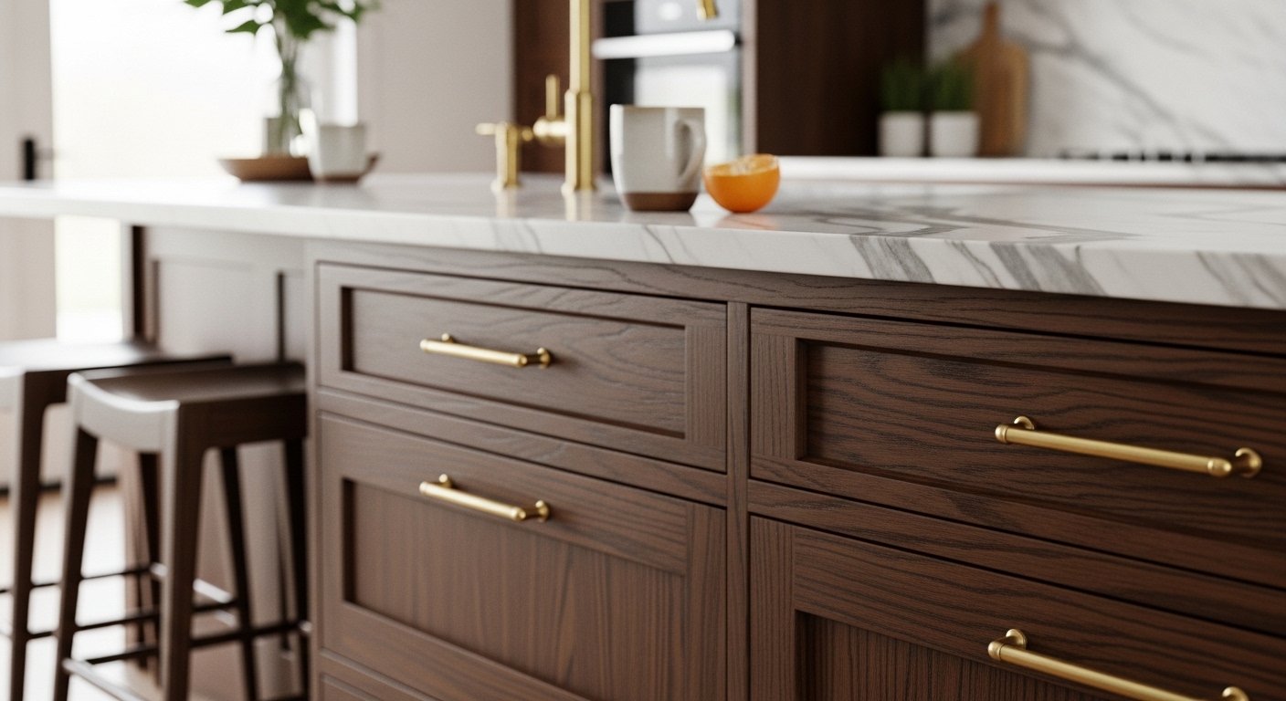 29 Elegant Dark Wood Kitchen Cabinets For A High-End Look