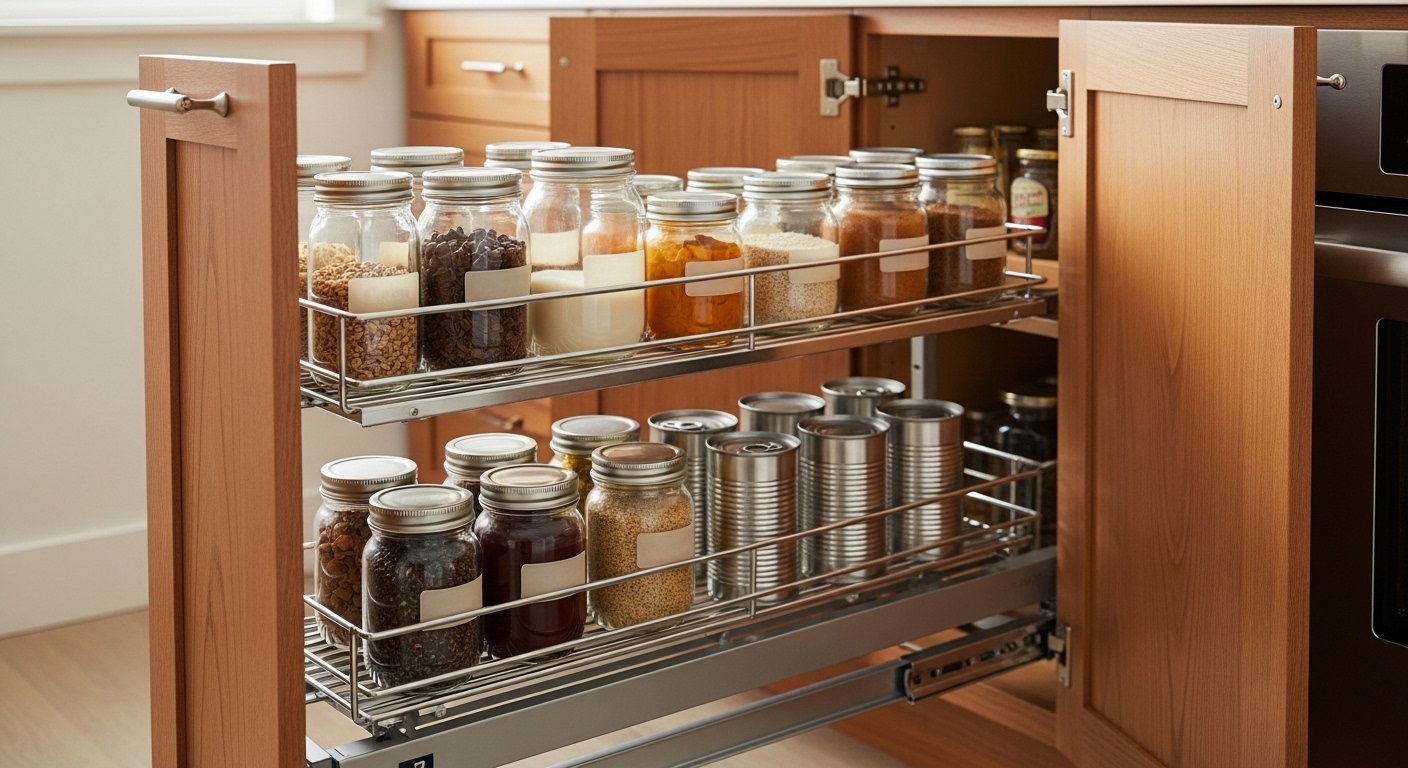 23 Clever Long Narrow Kitchen Cabinet Ideas for Storage