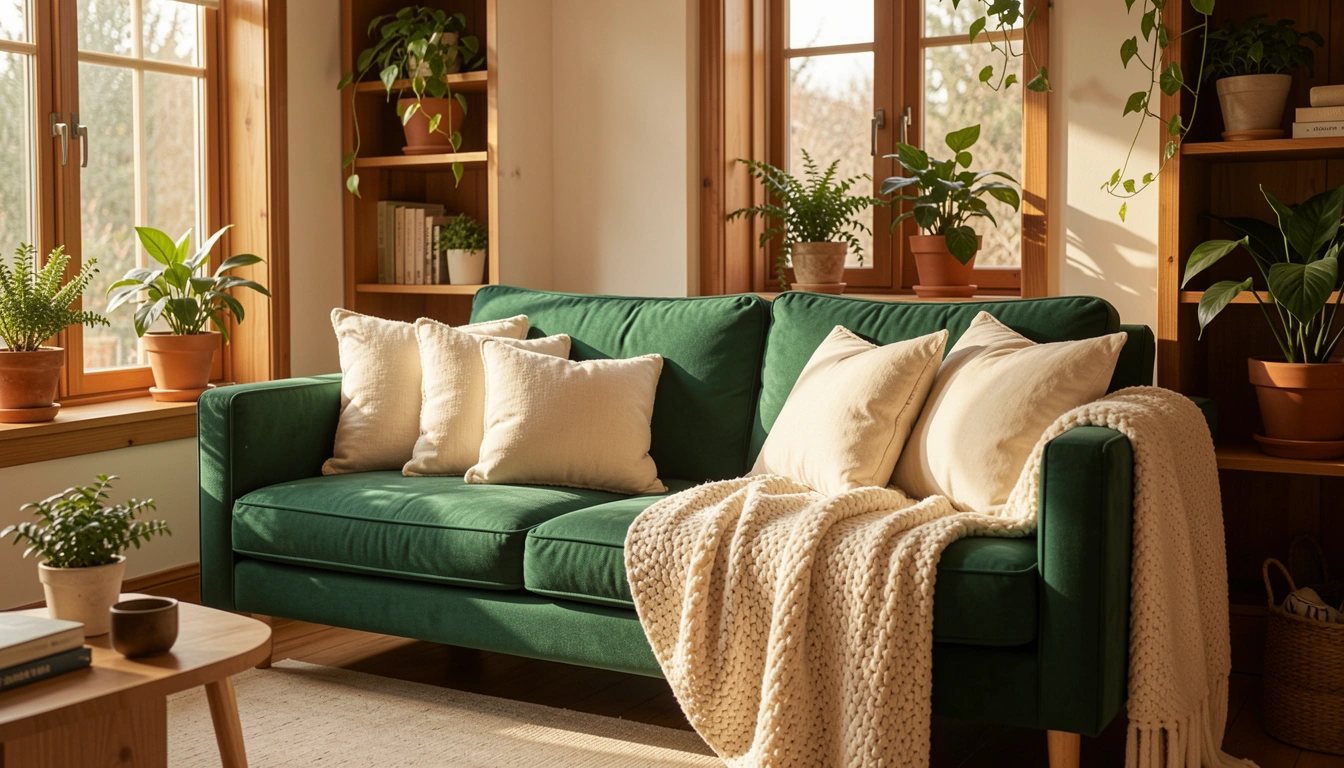 24 Green Couch Styling Ideas That Transform Your Living Room
