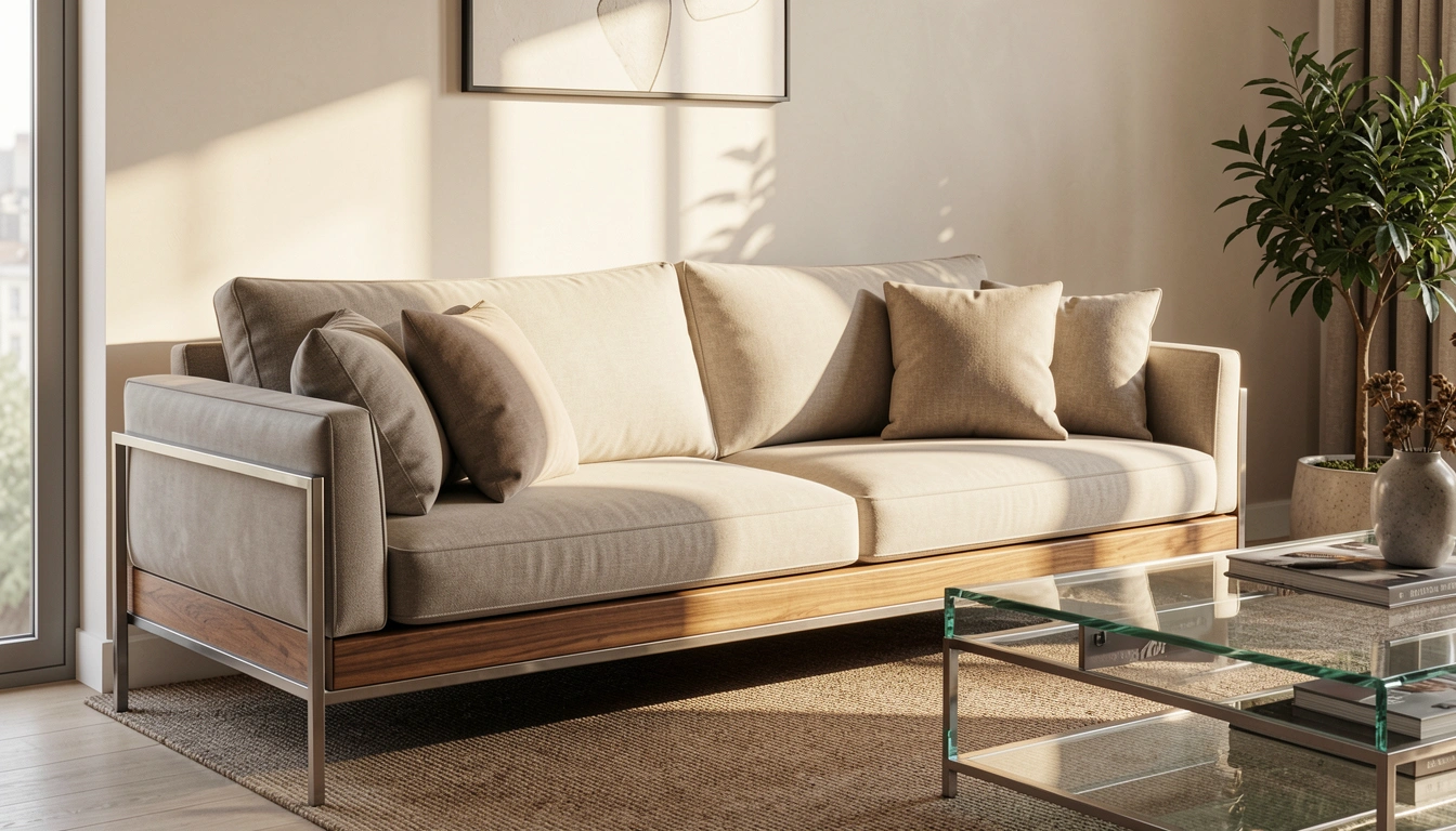 23 Mixed-Material Sofa Frame Ideas That Look Chic & High-End