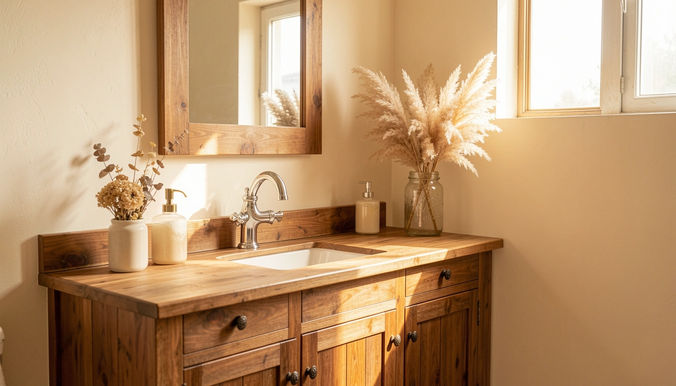 26 Rustic Bathroom Styling Ideas With Warm, Natural Charm
