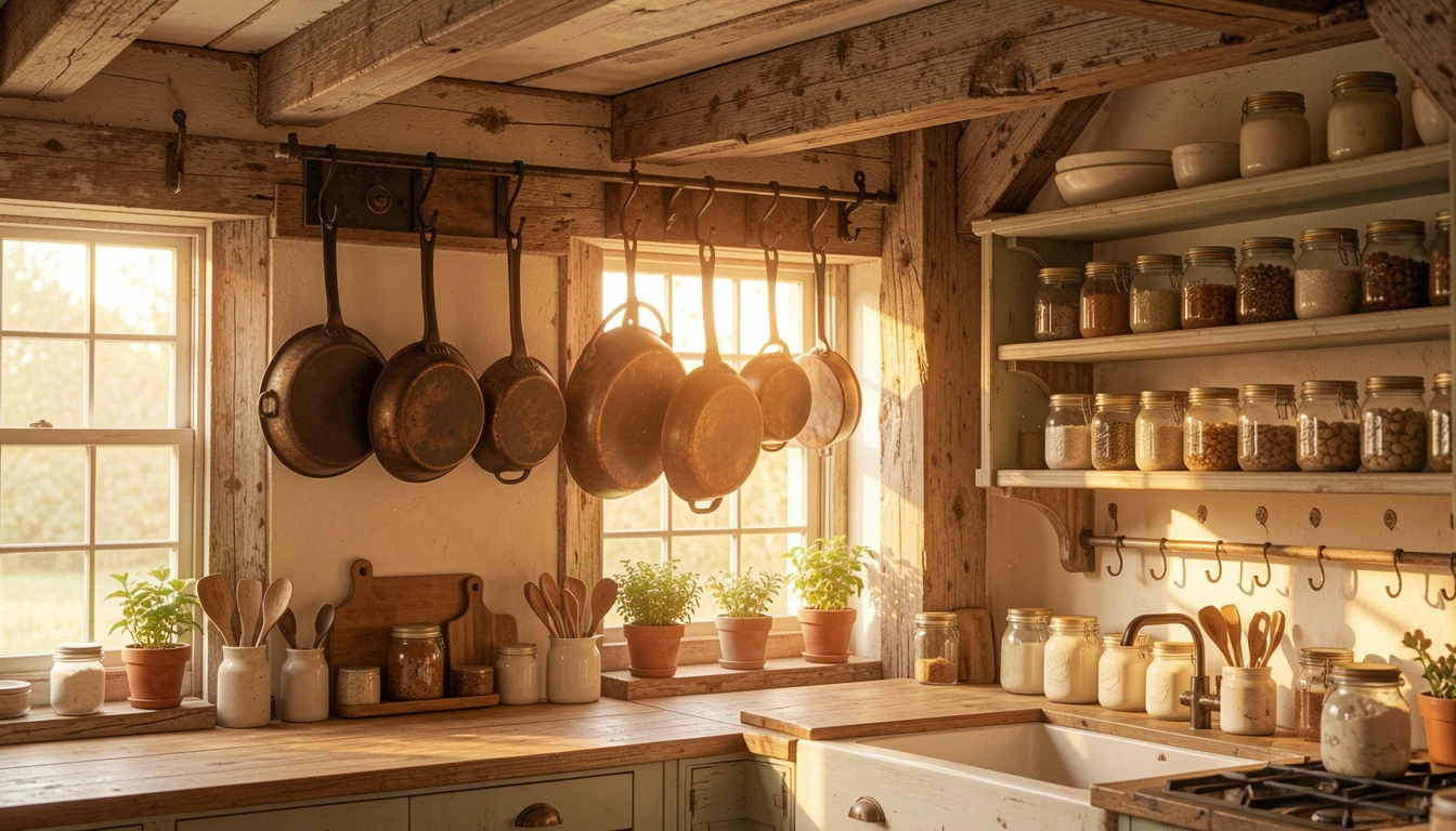 25 Rustic Kitchen Decor Ideas That Add Warm Vintage Charm