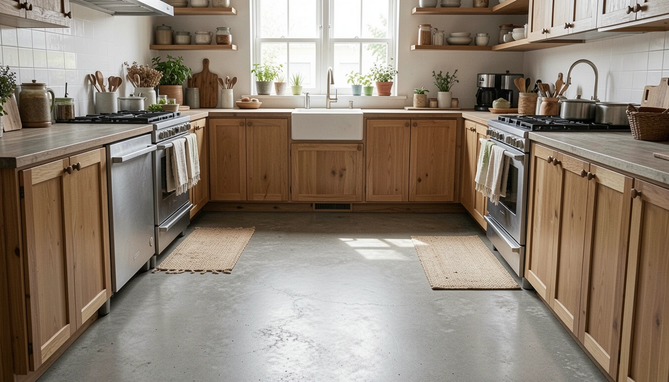 How to Style Concrete Kitchen Floor