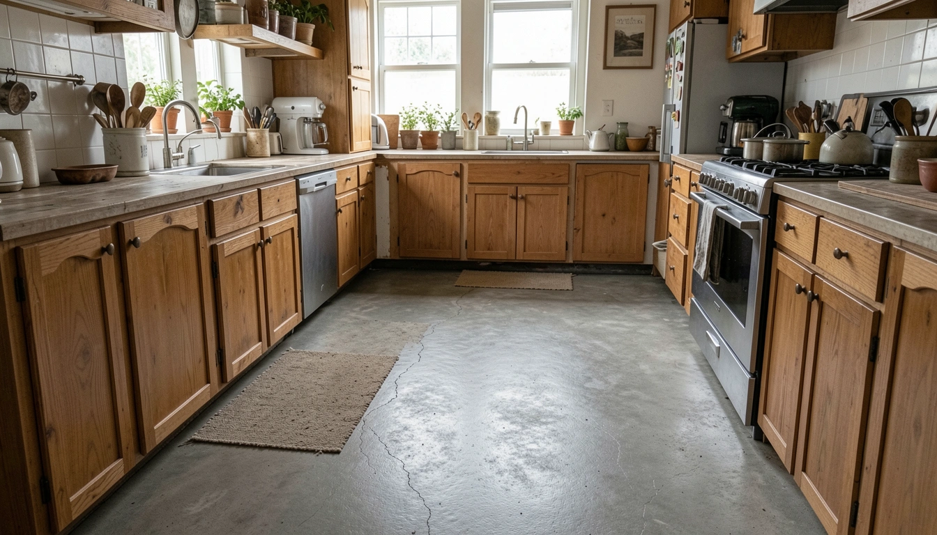 How to Paint Concrete Kitchen Floor