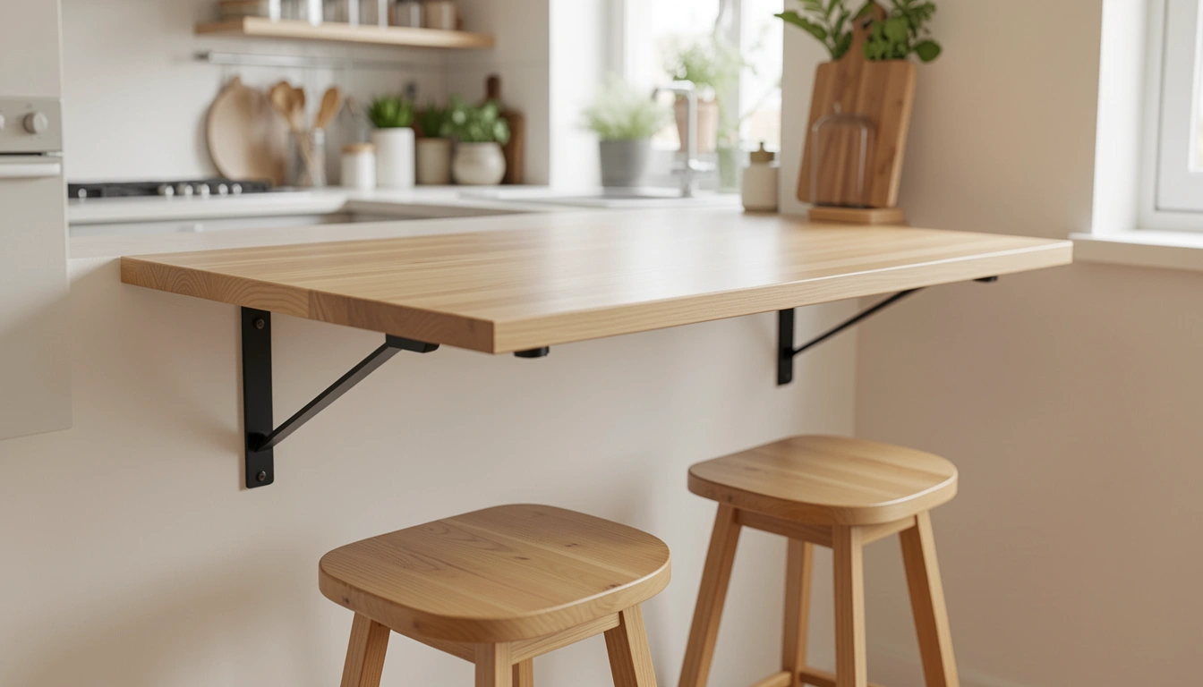 17 Sleek Wall-Mounted Kitchen Bar Table Ideas
