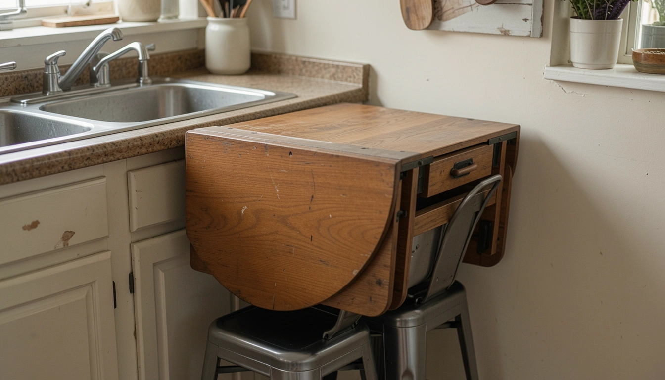 23 Handy Kitchen Folding Bar Table Ideas for Tight Rooms