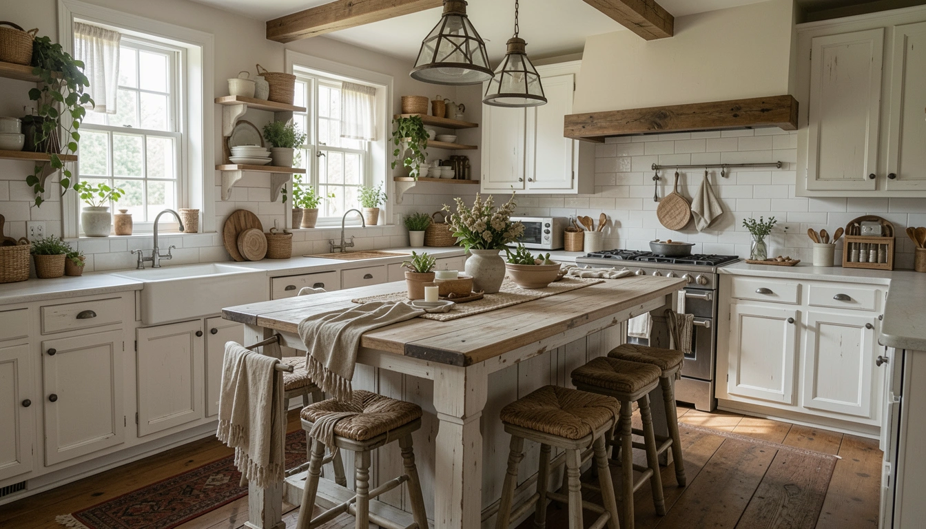 How to Decorate Farmhouse Kitchen Bar Table