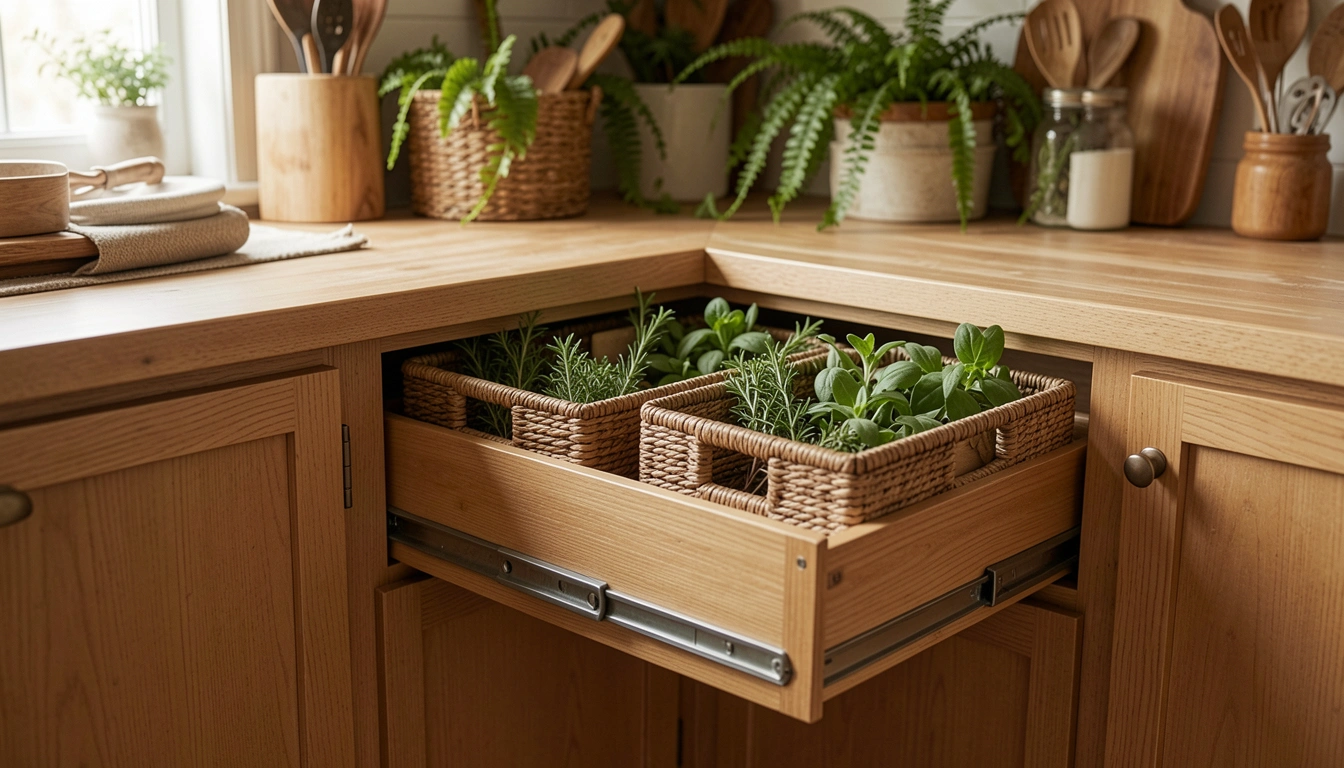 23 Clever Kitchen Corner Decor Cabinet Ideas