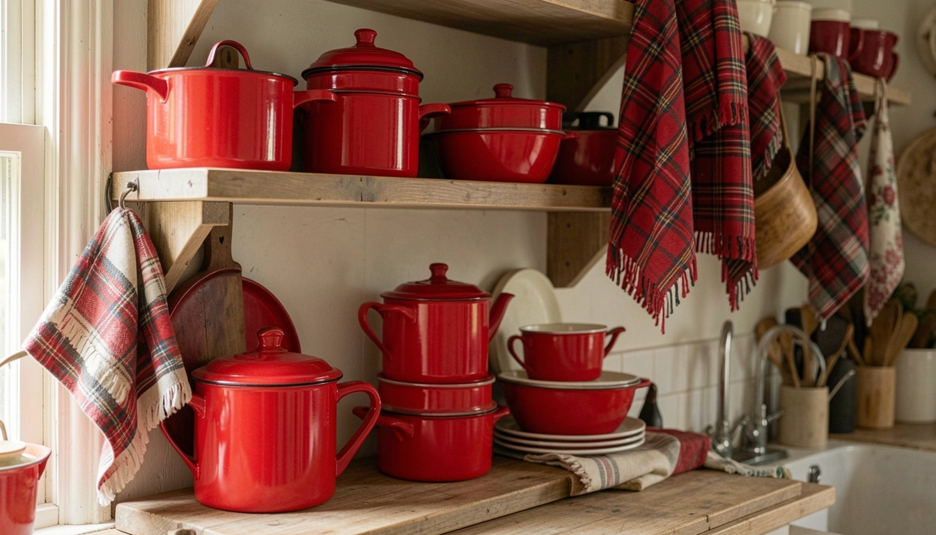 7 Rustic Farmhouse Red Kitchen Decor Ideas