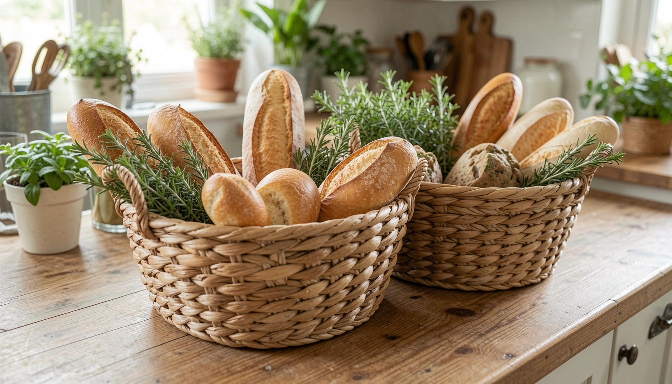 11 Charming Kitchen Island Basket Decor Ideas