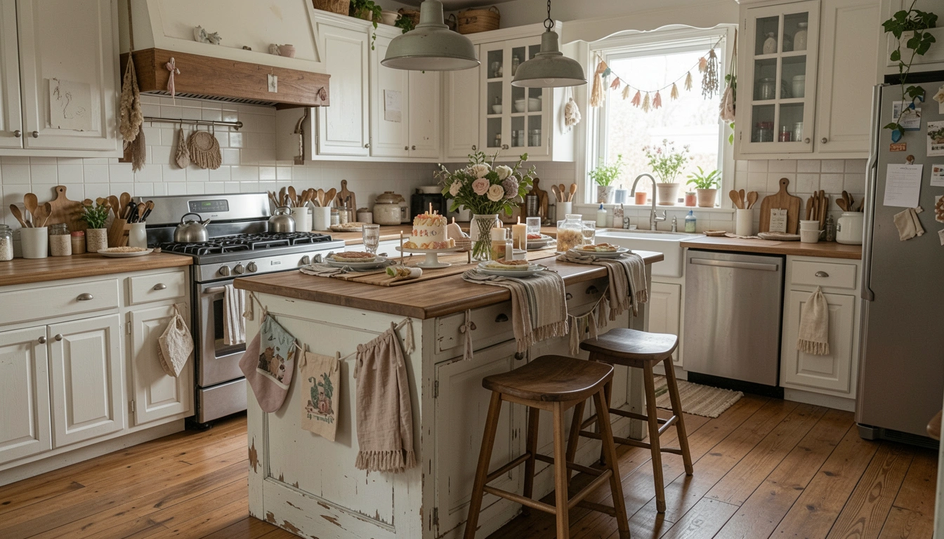 How to Decor Kitchen Island for Girl Birthday