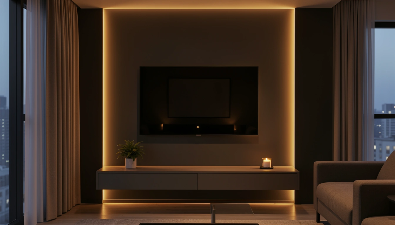 25 LED Backlit TV Wall Designs That Make Your Space Glow
